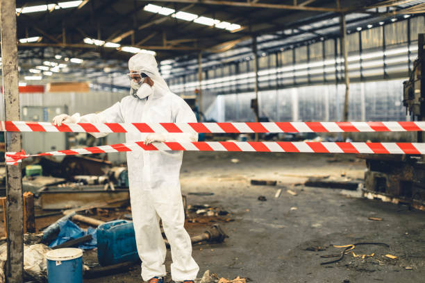 Professional Hoarding Cleanup technician working in Clayton, NC